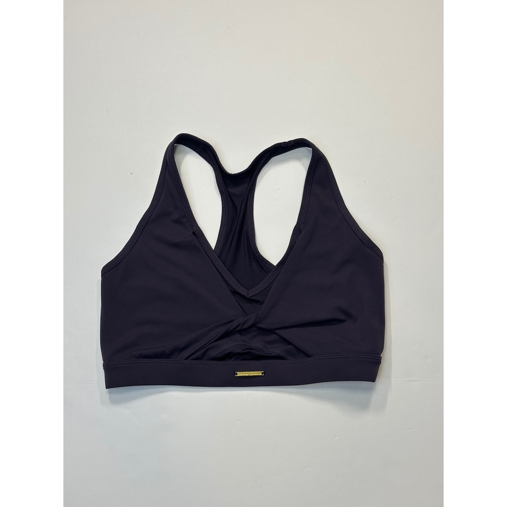 Gymshark Whitney Simmons Mesh Sports Bra Indigo Navy Blue Twist Front Medium